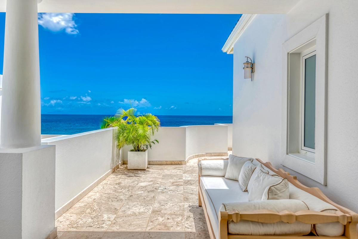 Pool Villa rental St Martin - Bedroom balcony 2